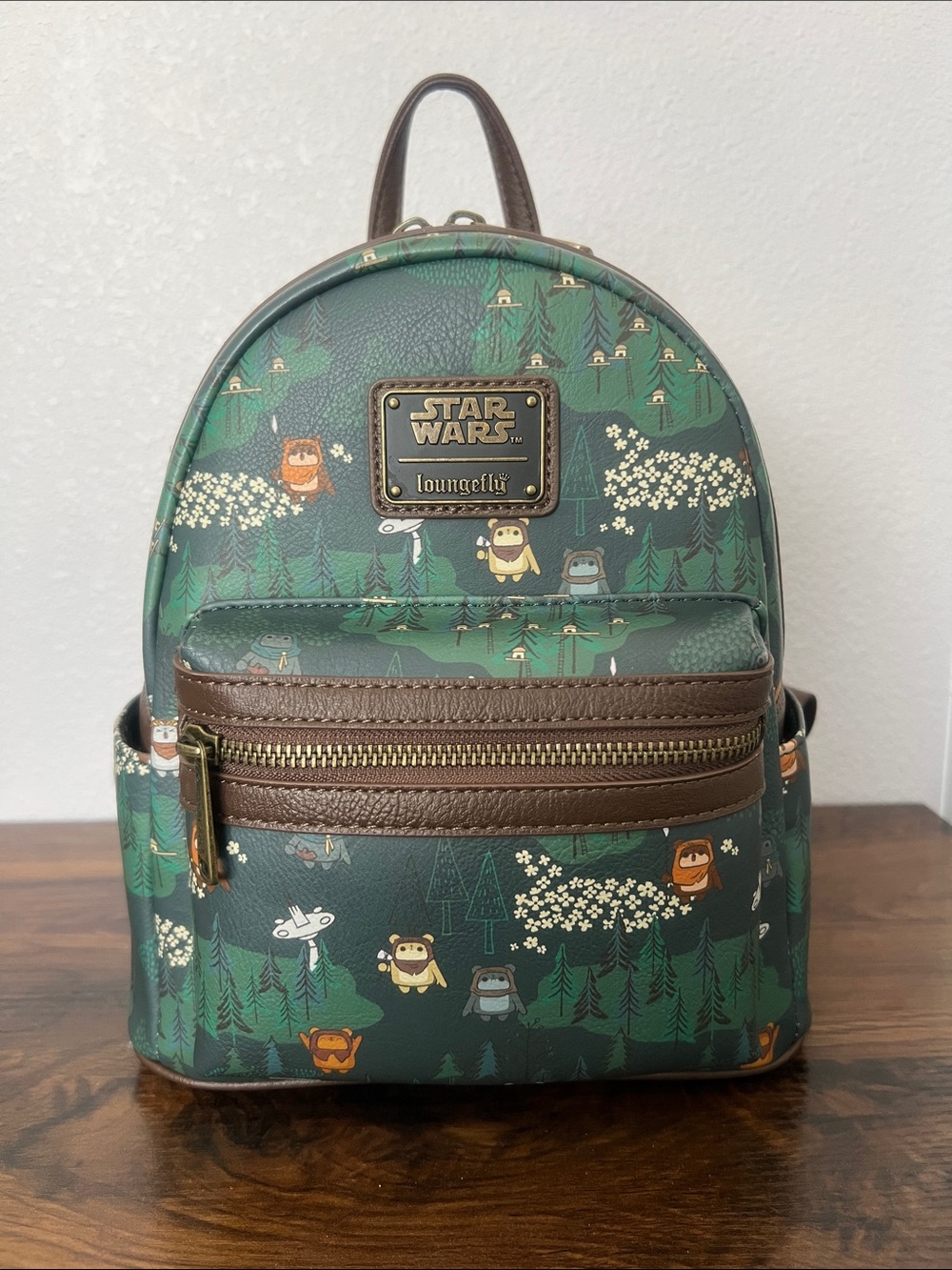 Disney Star Wars Ewoks Endor Loungefly Mini Backpack LIKE NEW